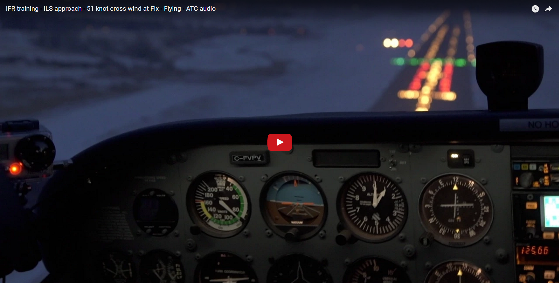 IFR training – ILS approach – 51 knot cross wind at Fix – Flying – ATC audio - Flight Chops - IFR Training