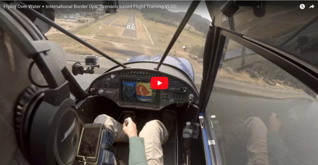 Flying Over Water International Border Ops Scenario based Flight Training Flight Chops -VLOG