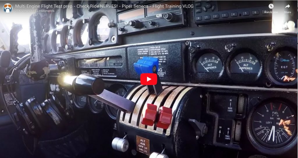 Multi Engine Flight Test prep - Check Ride NERVES! - Piper Seneca - Flight Training VLOG