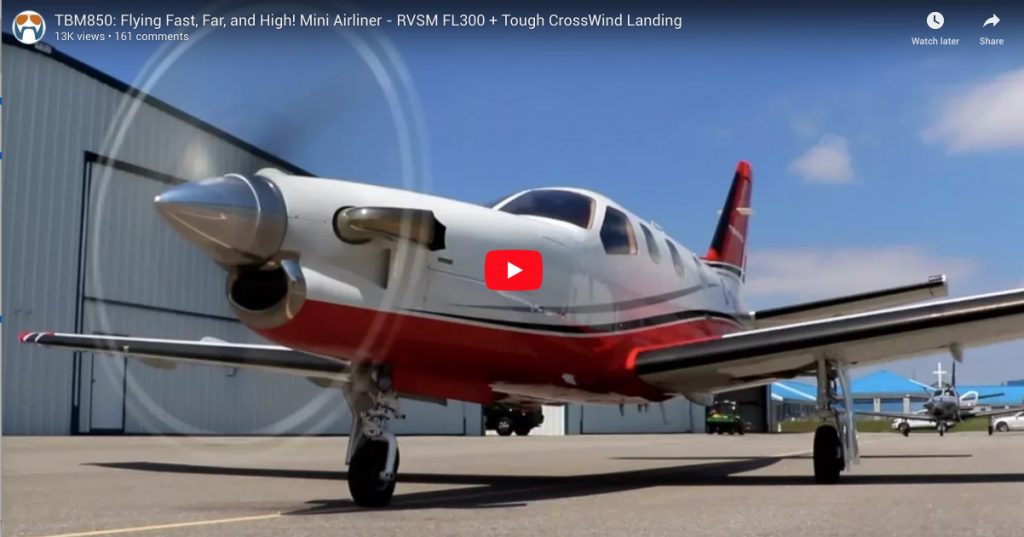 TBM850: Flying Fast, Far, and High! Mini Airliner - RVSM FL300 + Tough CrossWind Landing Flight Chops Osama Arafat