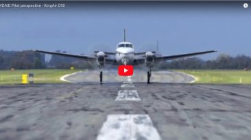 SKYDIVE Pilot perspective - KingAir C90