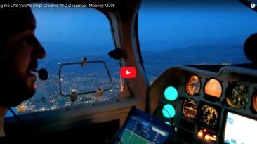Flying the LAS VEGAS Strip! Creative ATC clearance - Mooney M20F