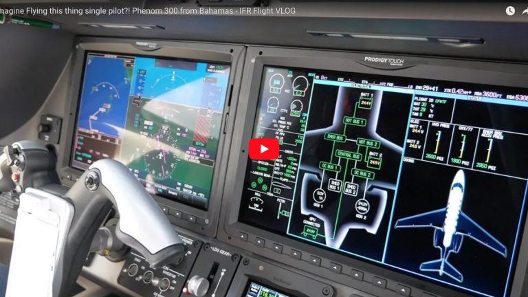 Imagine Flying this thing single pilot?! Phenom 300 from Bahamas - IFR Flight VLOG