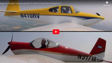 Biggest & Smallest Van’s Aircraft (RV-10 VS RV-12) Fleet demo Flying Part 2