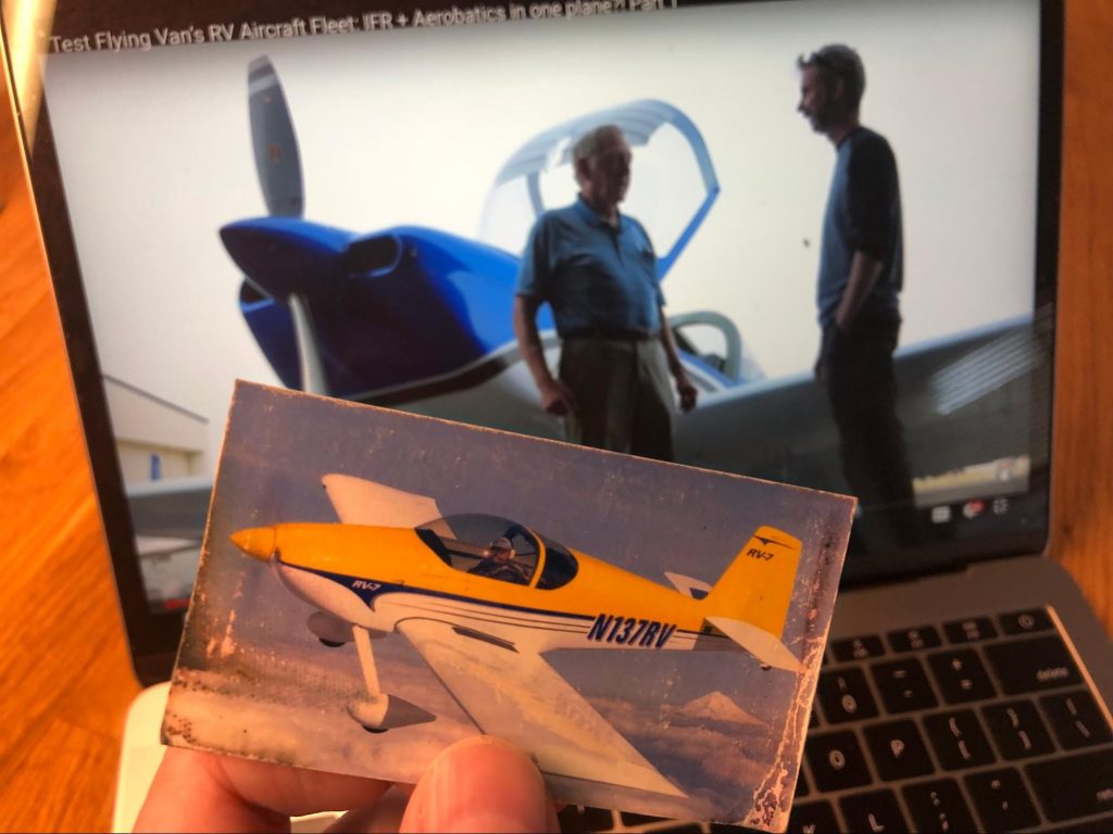 FC-Vans_the image that started it all_Steve Thorne showing the dog-eared photo of the Vans Aircraft RV-7 he's been carrying for nearly 20 years