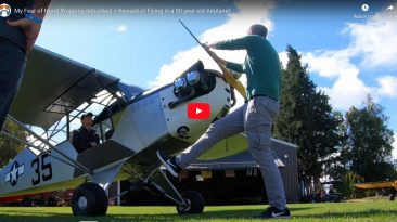 My Fear of Hand Propping debunked + Reward of Flying in a 90 year old Airplane!